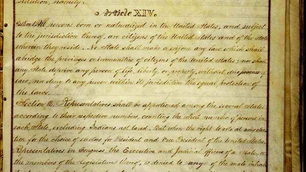 The 14th Amendment to the Constitution of the United States