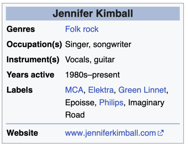 Jennifer Kimball Wikipedia