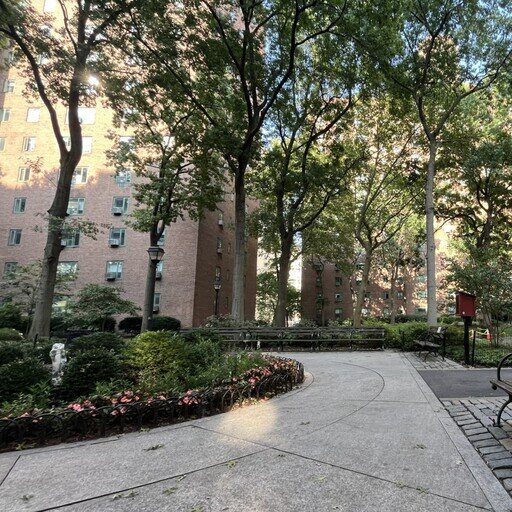 a park inside Peter Cooper Village in New York City